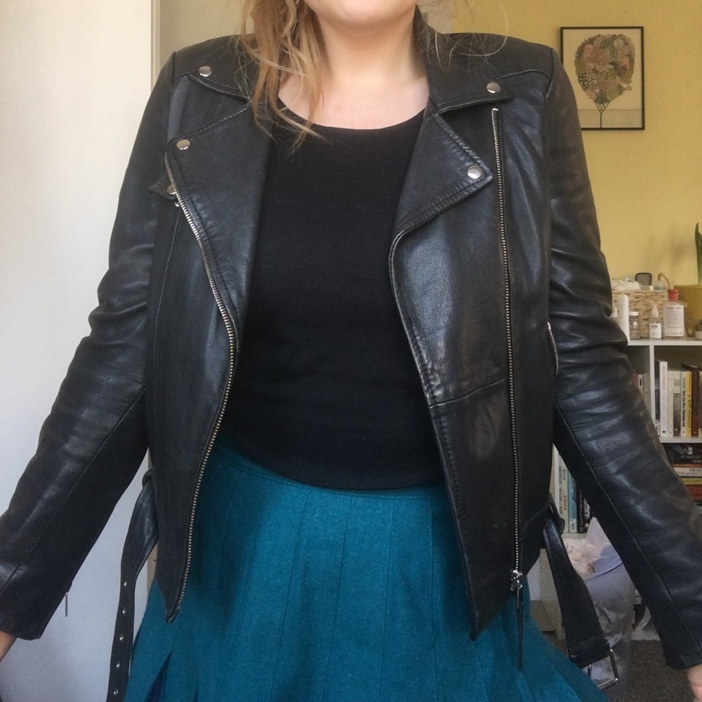 Black REAL Leather Jacket